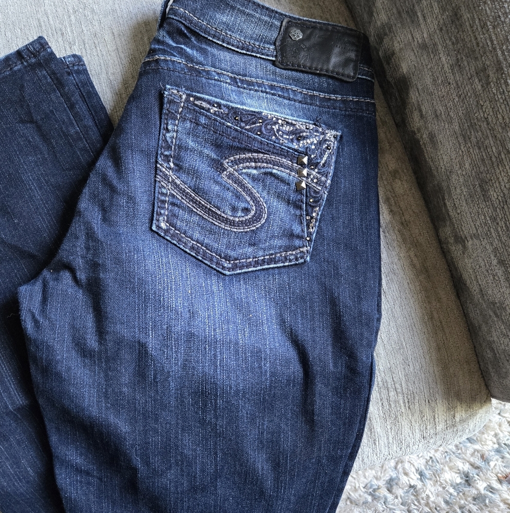 Silver Jeans Dark Blue Denim